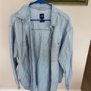 GAP Light Blue Denim Buttondown Shirt